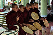 Myanmar - pilgrims to Sagaing hill. 